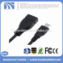 10CM USB 3.0 AF a USB-C 3.1 Tipo C macho OTG Data Cable Conector Adaptador Para Macbook Nokia N1 Disco Duro